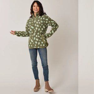 Carve Designs Olive Cheetah Fleece small